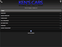 Tablet Screenshot of goldsborousedcars.com
